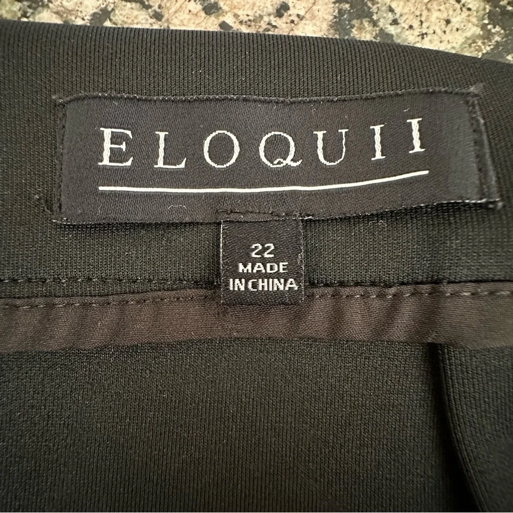 Eloquii Black Sequin Skirt Sz 22